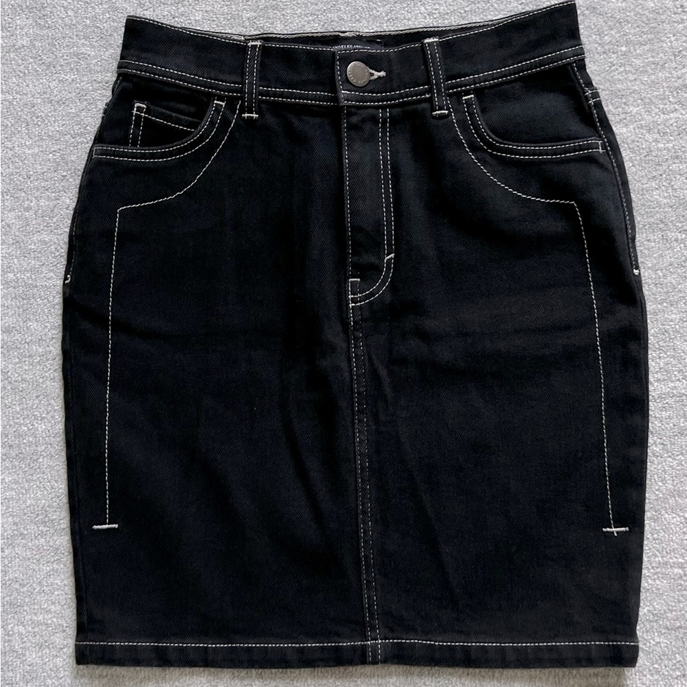 & Other Stories NWT Black Denim Pencil Skirt